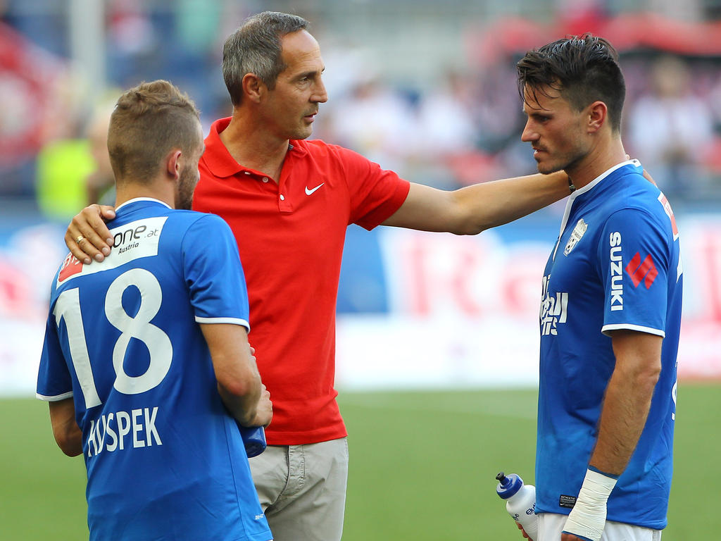 Auf tröstende Worte von Ex-Coach Adi Hütter wollen Grödigs Spieler diesmal verzichten