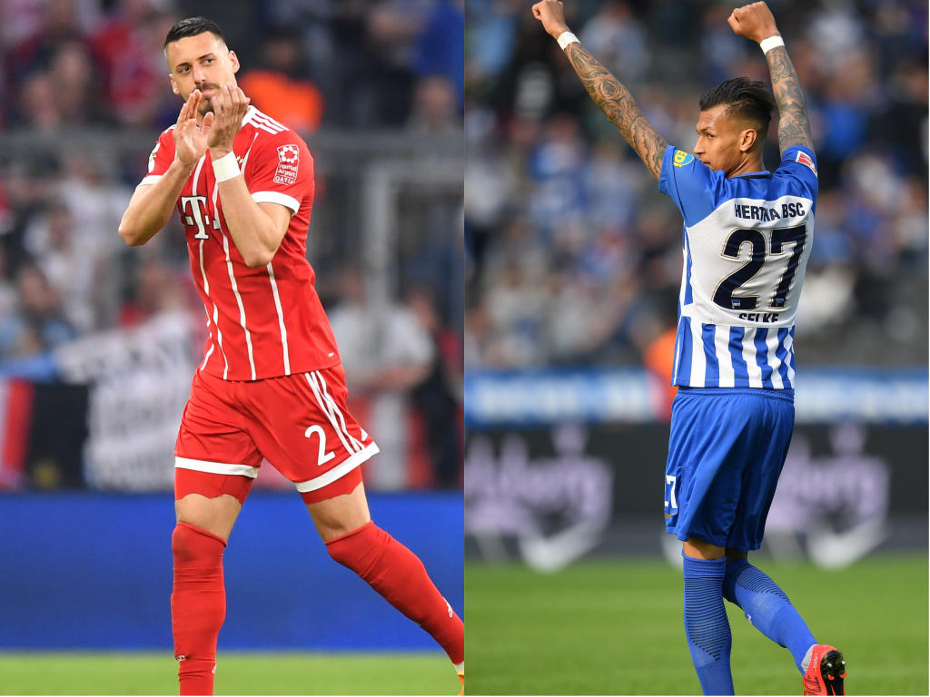 Sandro Wagner und Davie Selke (r.) freuen sich über ihren Doppelpack Sandro Wagner und Davie Selke (r.) freuen sich über ihren Doppelpack