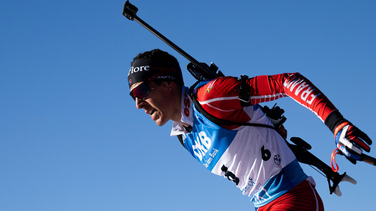 Biathlon-Superstar Quentin Fillon Maillet hat eine schwere Saison 2023/24 hinter sich