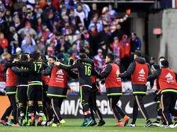 México celebra tras enfrentamiento ante USA el pasado año (Foto: Getty)