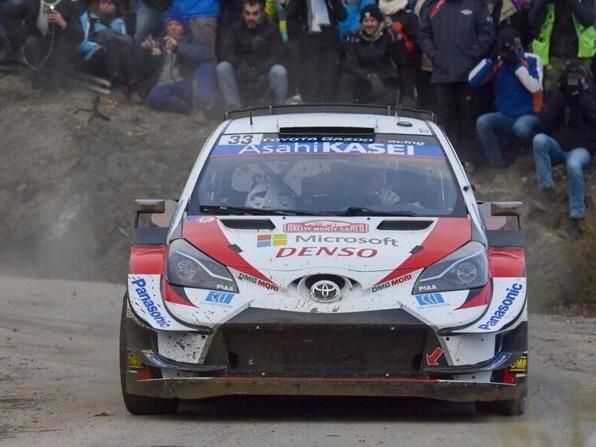 Elfyn Evans führt die Rallye Monte Carlo an Elfyn Evans führt die Rallye Monte Carlo an
