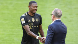 David Alaba (l.) hat seinen Vertrag beim FC Bayern nicht verlängert
