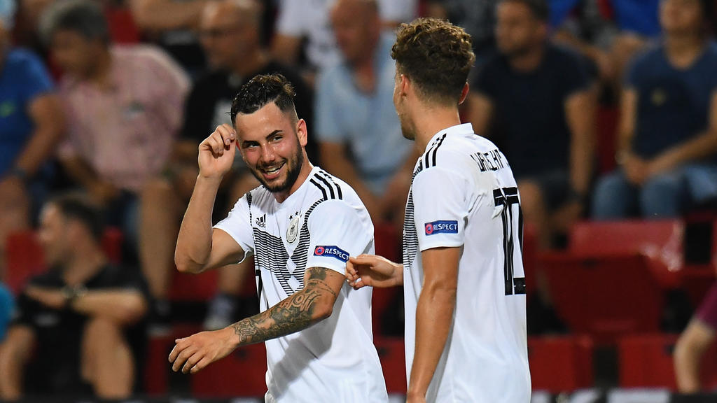 Stehen mit der U21 im EM-Finale: Luca Waldschmidt (r) und Marco Richter Stehen mit der U21 im EM-Finale: Luca Waldschmidt (r) und Marco Richter
