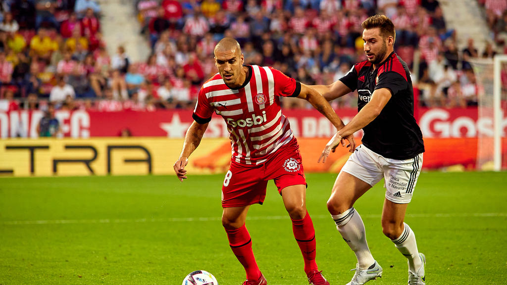 Einst beim VfB Stuttgart am Ball: Girona-Routinier Oriol Romeu (l.) Einst beim VfB Stuttgart am Ball: Girona-Routinier Oriol Romeu (l.)