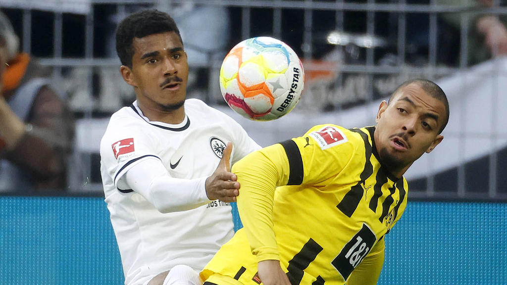 BVB-Leihgabe Ansgar Knauff (li.) wechselt wohl fest zu Eintracht Frankfurt