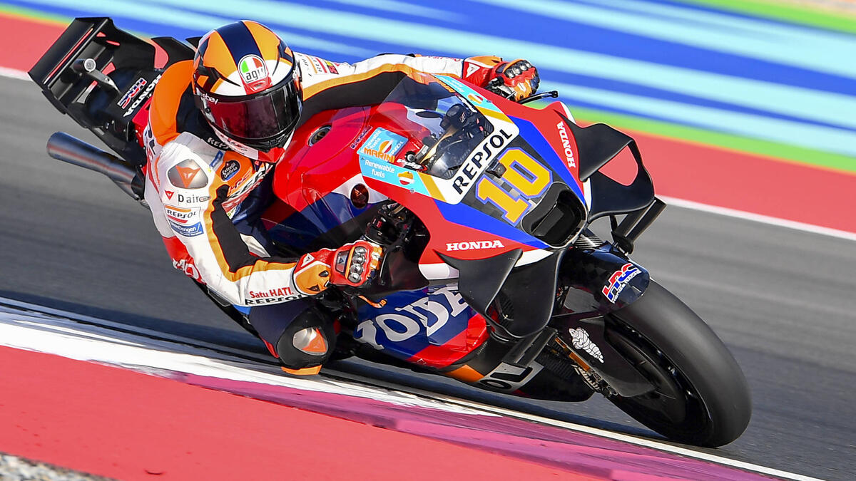 Luca Marini auf seiner Honda