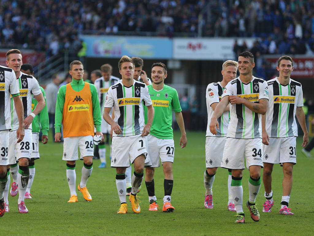 Die Spieler von Borussia Mönchengladbach können sich feiern lassen