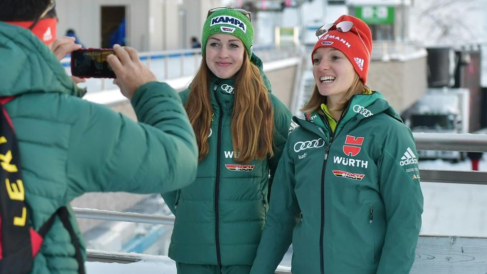 Seyfarth und Althaus im Mixed-Team der Skispringer Seyfarth und Althaus im Mixed-Team der Skispringer