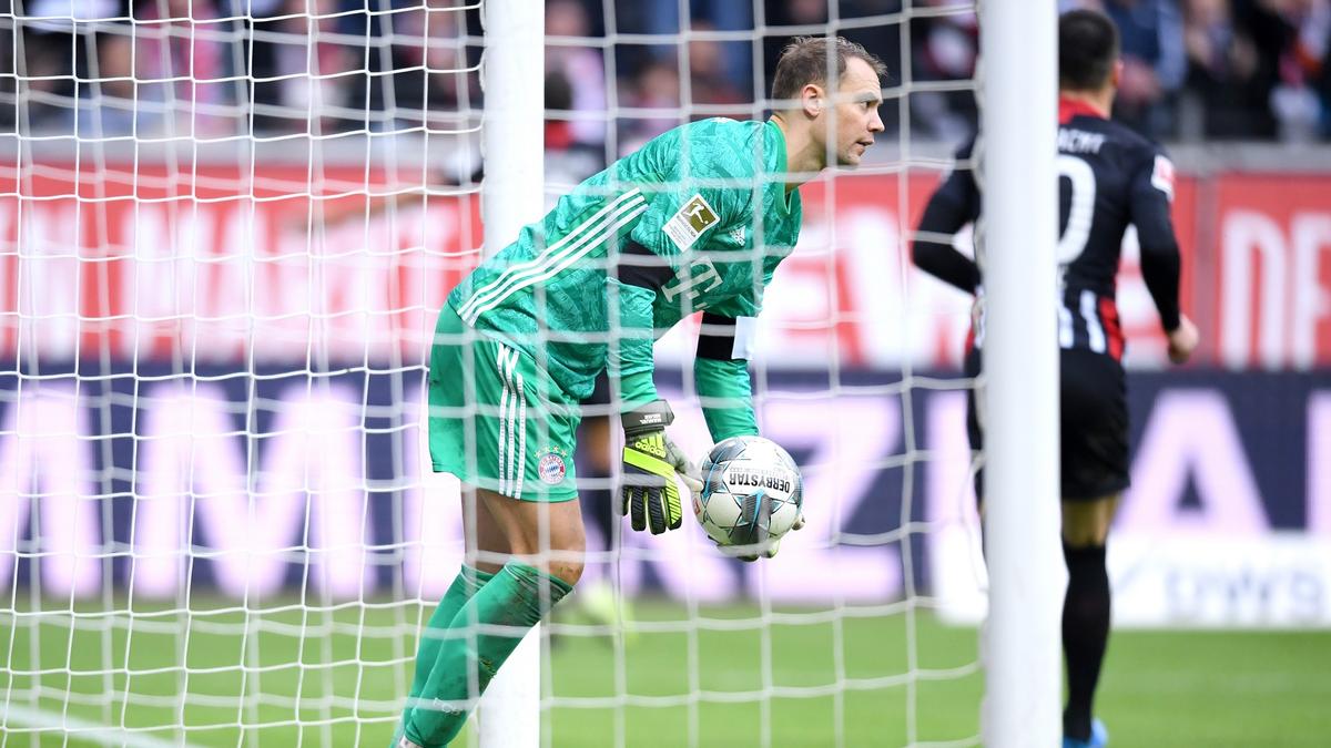 Manuel Neuer wollte die Leistung des FC Bayern in Frankfurt nicht schönreden Manuel Neuer wollte die Leistung des FC Bayern in Frankfurt nicht schönreden