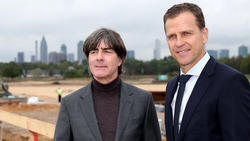Joachim Löw und Oliver Bierhoff sind gespannt auf die Bundesliga-Rückrunde