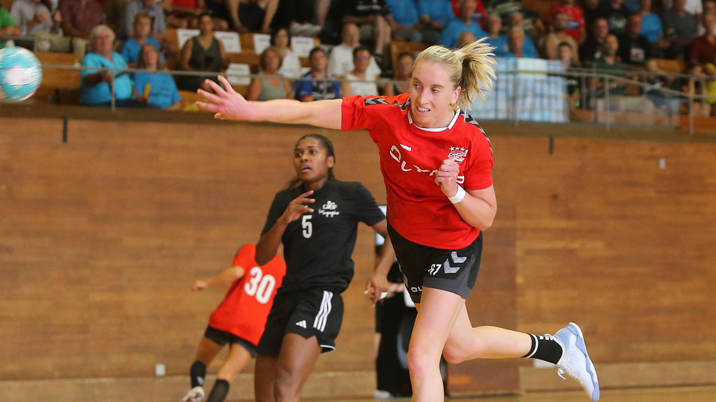 Veronika Mala führte die Bietigheim mit sieben Treffern zum Supercup-Triumph