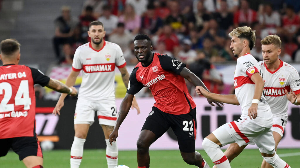 Bayer Leverkusens Stürmer Victor Boniface Bayer Leverkusens Stürmer Victor Boniface