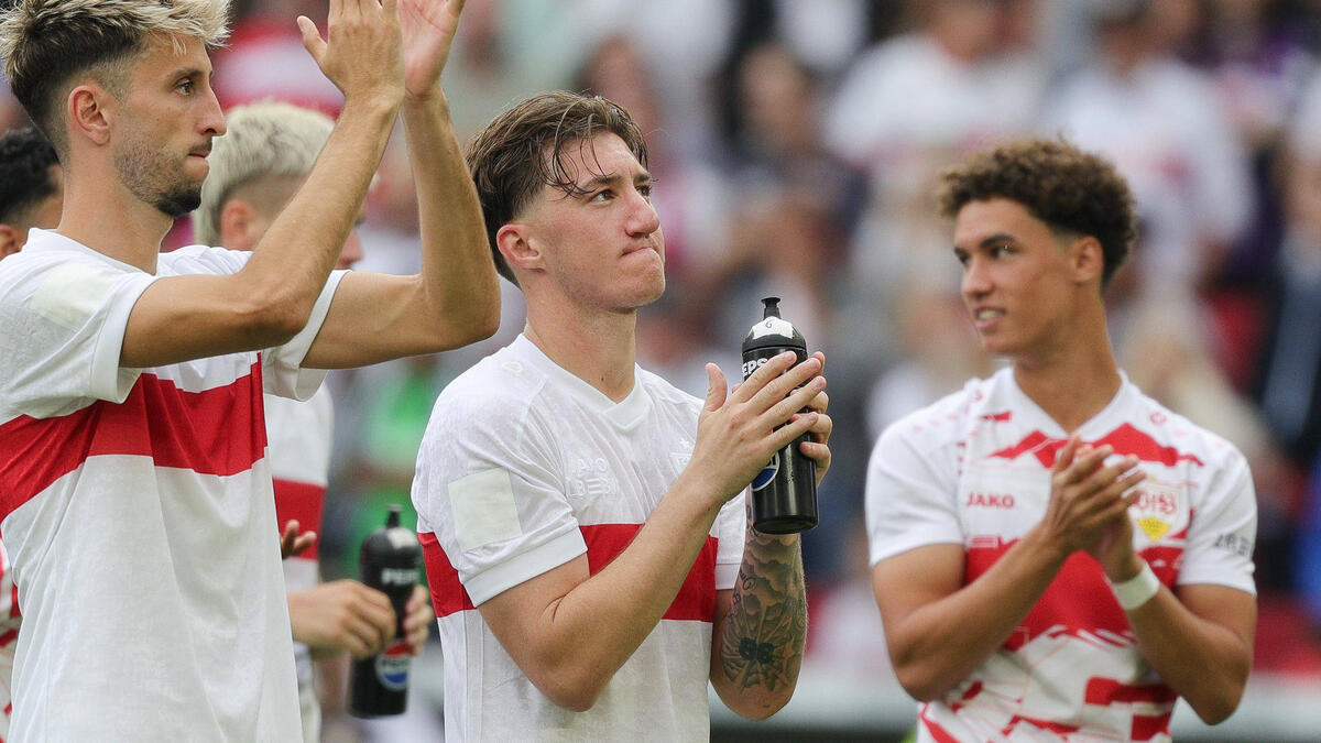Angelo Stiller (M.) soll ein heißer Kandidat für Real Madrid sein