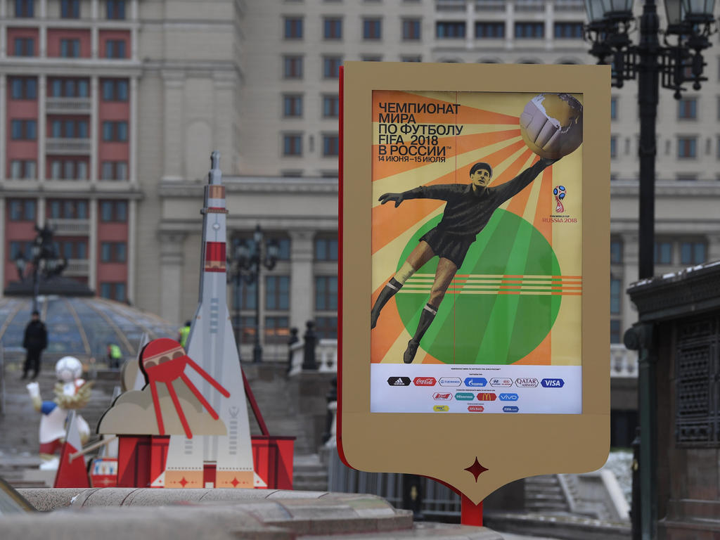 Auf dem Geländer an der Lomonossow-Universität in Moskau soll für die WM eine Fanzone eingerichtet werden