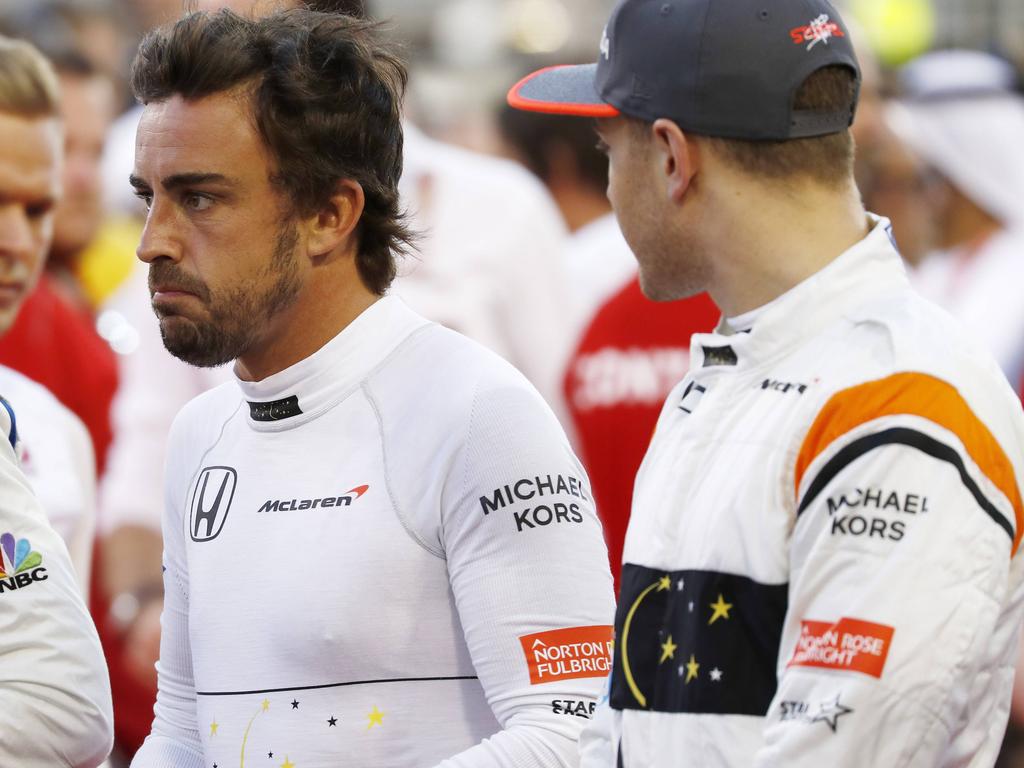 Fernando Alonso (l.) stellte Honda wieder einmal öffentlich an den Pranger Fernando Alonso (l.) stellte Honda wieder einmal öffentlich an den Pranger