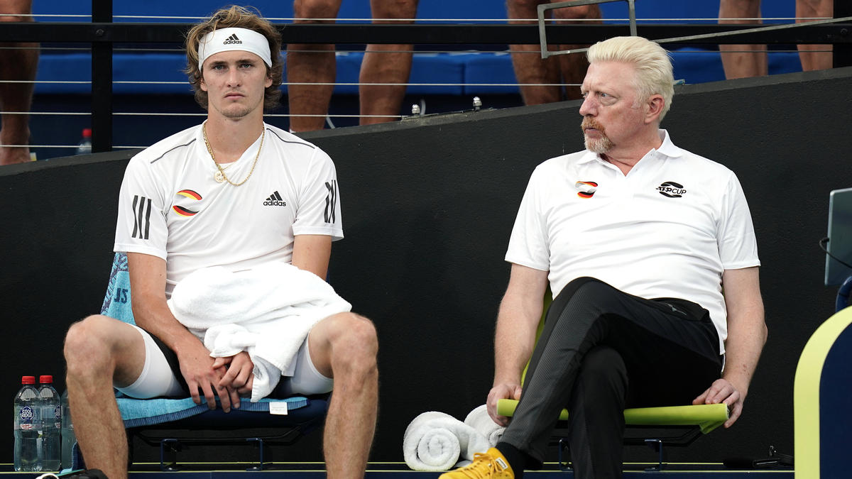 Alexander Zverev (l.) steht im Finale der US Open Alexander Zverev (l.) steht im Finale der US Open