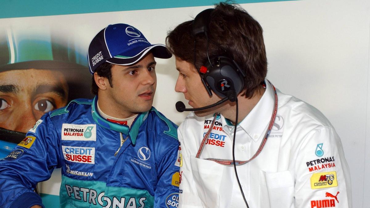 Mike Krack, hier im Jahr 2005 mit Felipe Massa, dessen Ingenieur er damals war