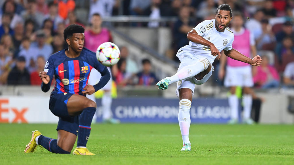 Serge Gnabry ragte beim Sieg des FC Bayern in Barcelona heraus Serge Gnabry ragte beim Sieg des FC Bayern in Barcelona heraus