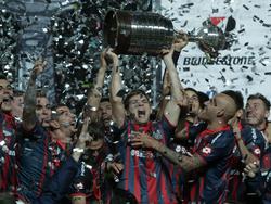San Lorenzo de Almagro celebra la Copa Libertadores 2014
