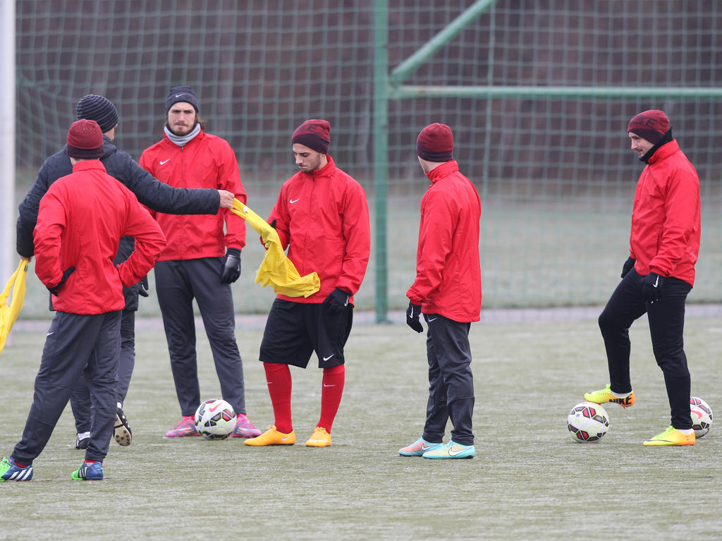 Widrige Bedingungen bei der Admira beim Trainingsauftakt Widrige Bedingungen bei der Admira beim Trainingsauftakt