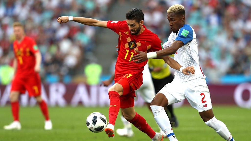 Yannick Ferreira-Carrasco en el duelo frente a Panamá del Mundial 2018. (Foto: Getty)