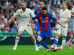 Lionel Messi en el Santiago Bernabéu (Foto: Getty)