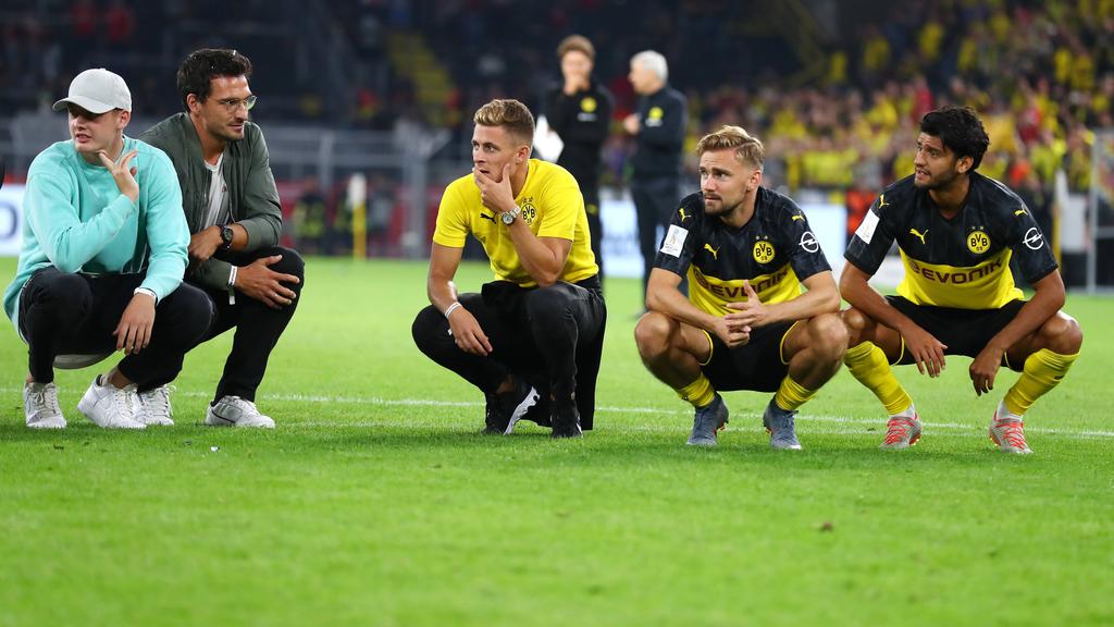 Von Julian Brandt, Mats Hummels und Thorgan Hazard (v.l.n.r.) erhofft man sich viel beim BVB Von Julian Brandt, Mats Hummels und Thorgan Hazard (v.l.n.r.) erhofft man sich viel beim BVB