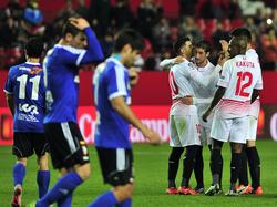 El Sevilla no tuvo ninguna dificultad para eliminar al Logroñés. (Foto: Imago)