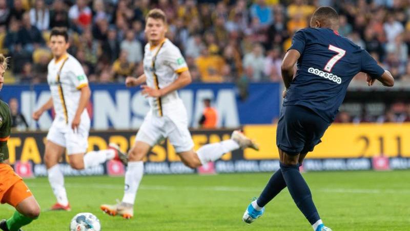 Kylian Mbappé erzielte gegen Dresden zwei Tore