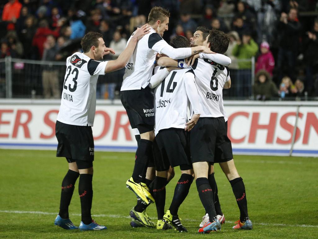 Der FC Aarau kam verdient zu einem Heimsieg Der FC Aarau kam verdient zu einem Heimsieg