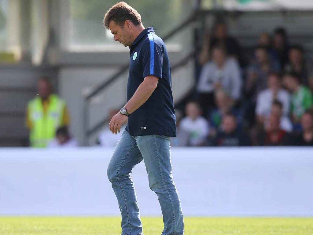 Vfl-Trainer Dieter Hecking musste gegen Celtic Glasgow eine Niederlage schlucken