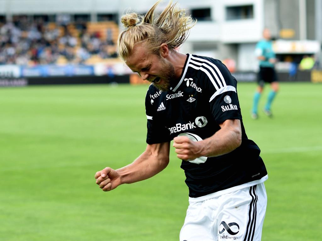 Christian Gytkjær erzielte innerhalb von 16 Minuten drei Tore für Rosenborg BK