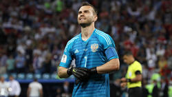 Igor Akinfeev con la camiseta de la selección rusa. (Foto: Getty)