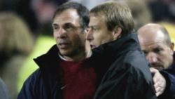 Bruce Arena (l.) and Jürgen Klinsmann (r.)