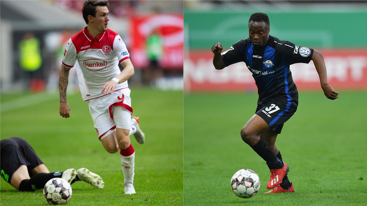 Raman (li.) wechselt zum FC Schalke, Tekpetey (re.) zu Fortuna Düsseldorf Raman (li.) wechselt zum FC Schalke, Tekpetey (re.) zu Fortuna Düsseldorf