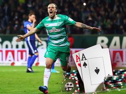 Grund zur Freude bei Max Kruse: Der Bremer steht in Las Vegas vor einem satten Gewinn