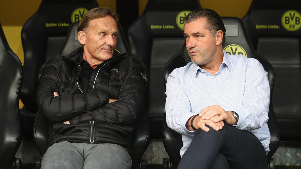 BVB-Geschäftsführer Hans-Joachim Watzke und Sportdirektor Michael Zorc planen den Kader der neuen Saison BVB-Geschäftsführer Hans-Joachim Watzke und Sportdirektor Michael Zorc planen den Kader der neuen Saison