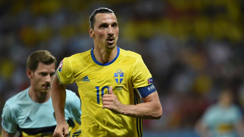 Zlatan Ibrahimovic 2016 bei seinem bisher letzten Länderspiel