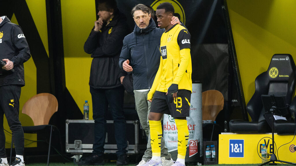 Jamie Gittens spielt beim BVB derzeit nur eine Nebenrolle Jamie Gittens spielt beim BVB derzeit nur eine Nebenrolle