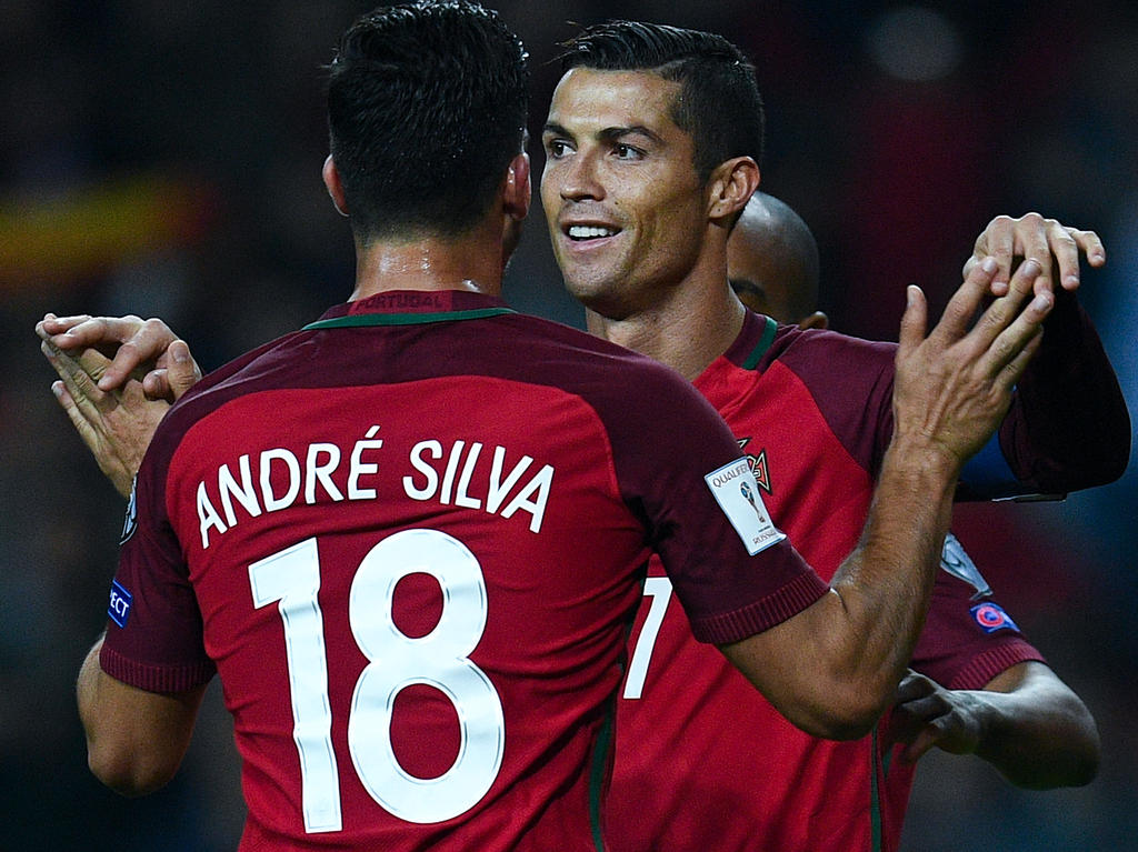 André Silva marcó tres, Cristiano Ronaldo un gol en las Islas Faroe. (Foto: Getty)