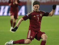 Magomed Ozdoev erzielte für die Nationalmannschaft Russlands den Siegtreffer
