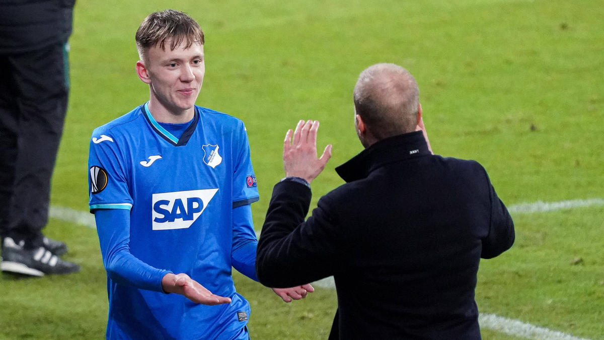 Maxi Beier (l.) erzielte zwei Treffer für die TSG Hoffenheim Maxi Beier (l.) erzielte zwei Treffer für die TSG Hoffenheim