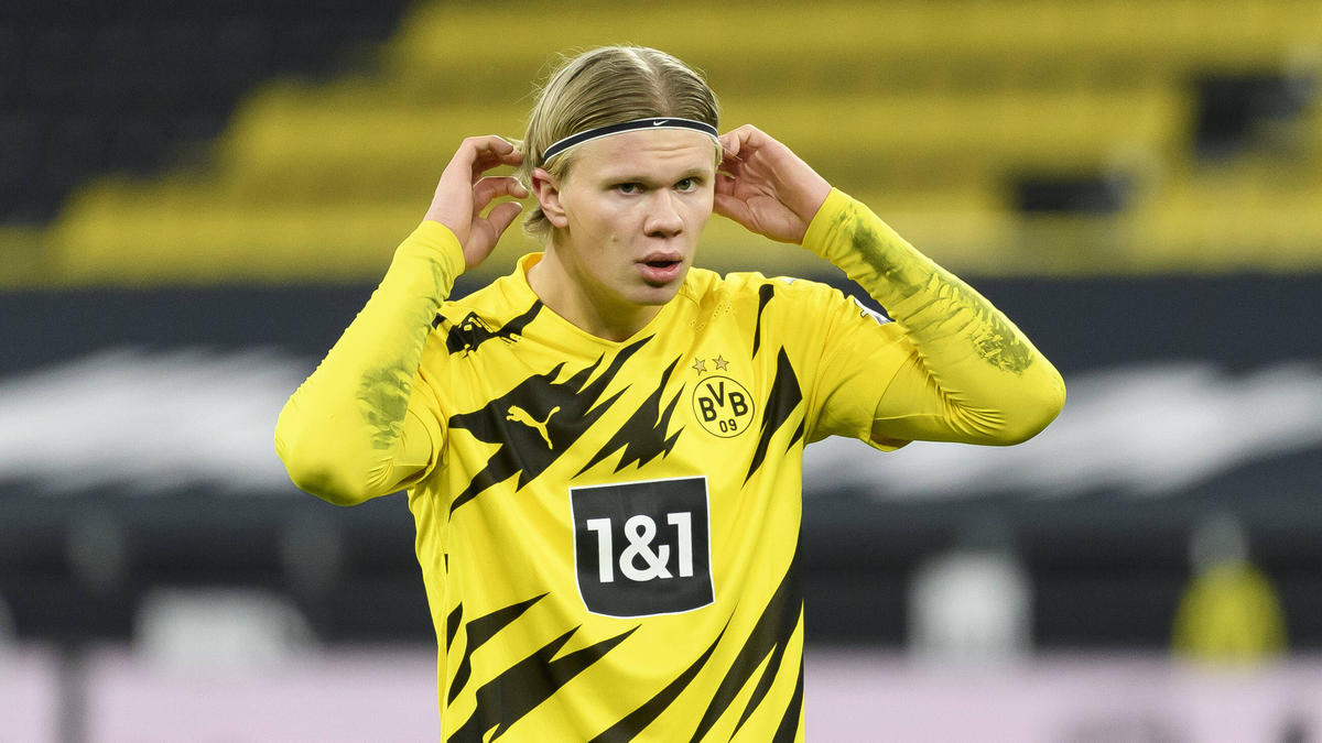 Um BVB-Stürmer Erling Haaland gibt es immer wieder Gerüchte Um BVB-Stürmer Erling Haaland gibt es immer wieder Gerüchte
