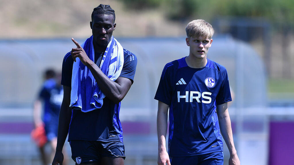 Bryan Lasme (l.) soll den FC Schalke 04 noch in diesem Sommer verlassen