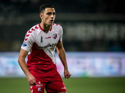 Tegen Heracles Almelo mag Sofyan Amrabat voor het eerst in de basisopstelling van FC Utrecht beginnen. (21-02-2015)