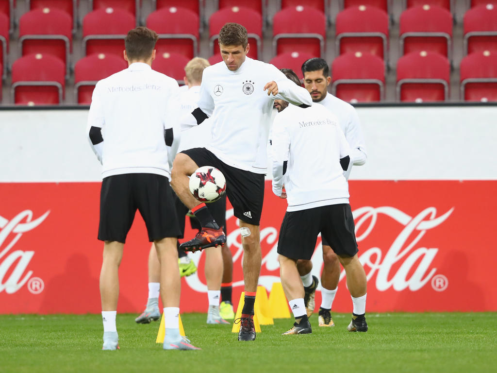 Die deutschen Nationalspieler bereiten sich auf die kommenden Spiele vor