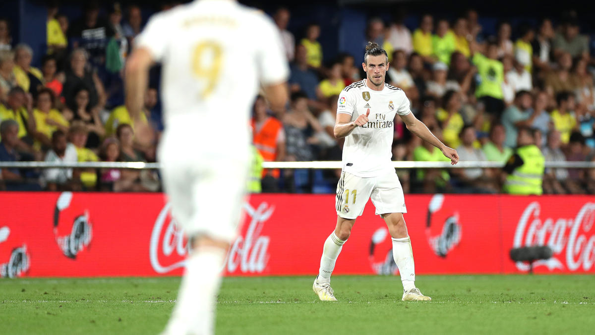 Gareth Bale traf doppelt für Real Madrid - und sah Gelb-Rot Gareth Bale traf doppelt für Real Madrid - und sah Gelb-Rot