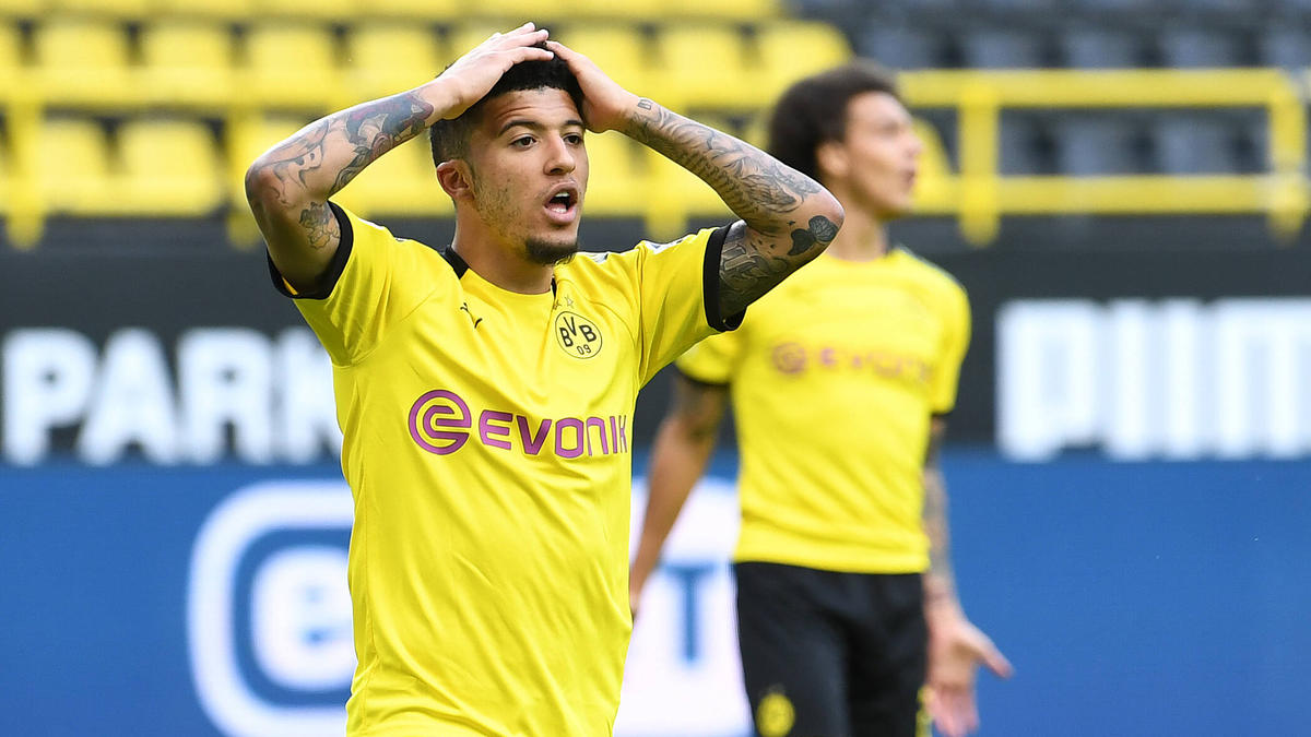 Jadon Sancho steht beim BVB in der Kritik Jadon Sancho steht beim BVB in der Kritik
