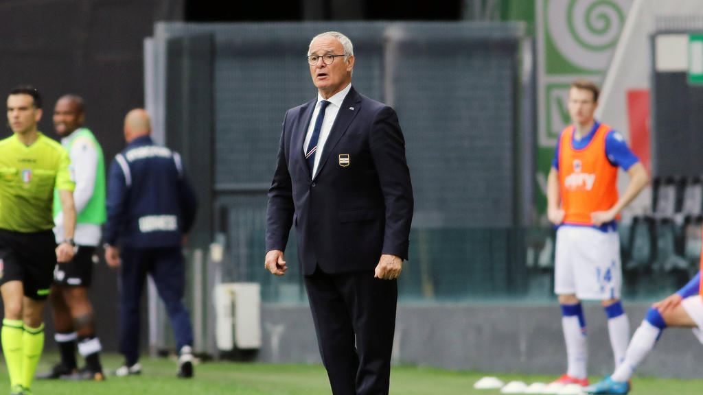 Der Vertrag von Trainer Claudio Ranieri bei Sampdoria Genua läuft am 30. Juni aus und wird nicht verlängert