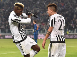 Paul Pogba (l.) und Paulo Dybala sind die großen Leistungsträger bei Juventus